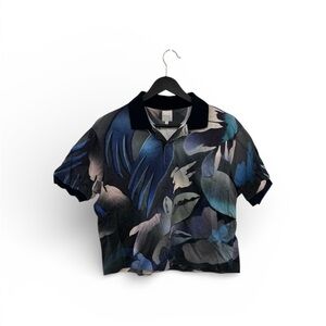 Paul Smith Geometric Polo Shirt in Blue and Gray